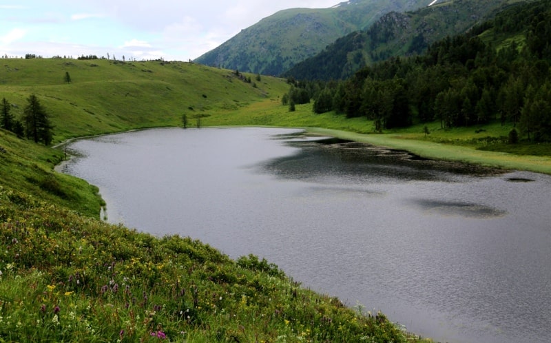 The lake Burkhat and environs.