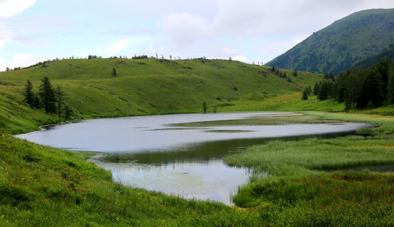 The lake Burkhat and environs.