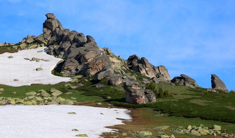 The valley the Stone fairy tale in West Altai Nature Reserve.