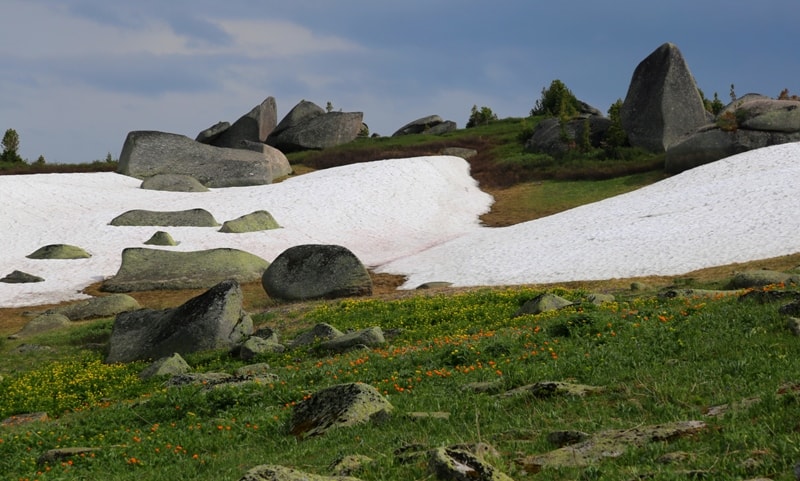 The valley the Stone fairy tale in West Altai Nature Reserve.