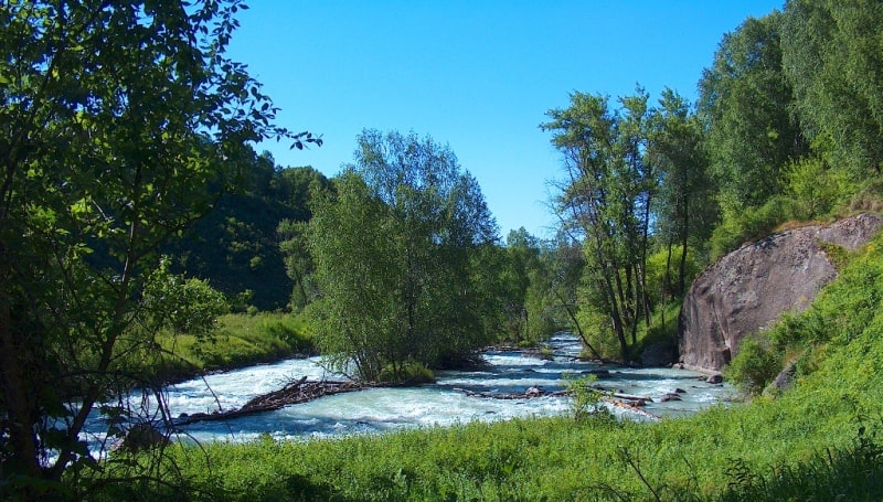 The river Aganakty.