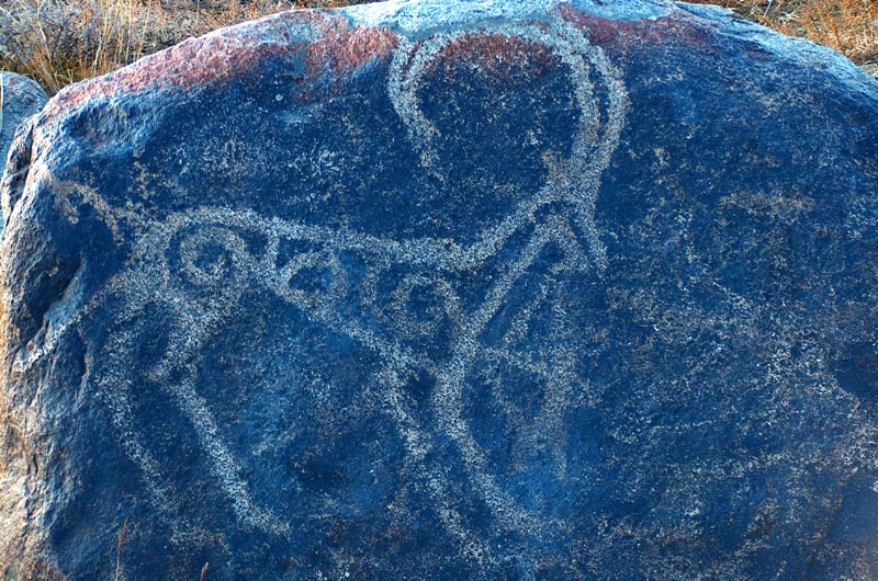 Petroglyphs in Cholpon-Ata.