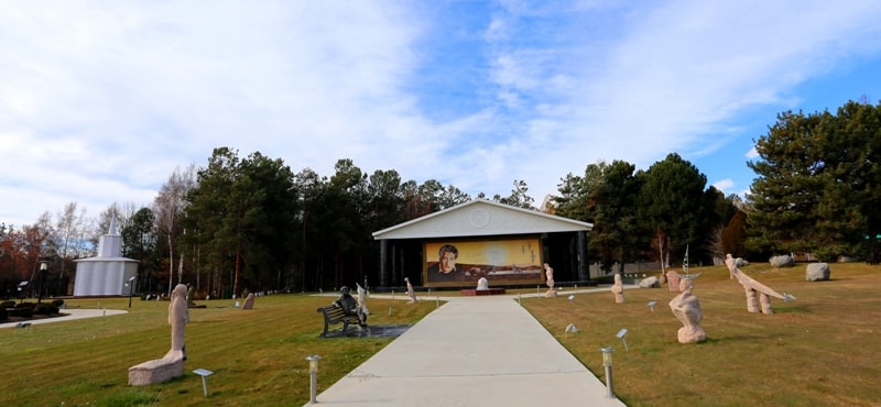 Cultural center "Ruh Ordo» name Chingiz Aitmatov is in the town of Cholpon-Ata.