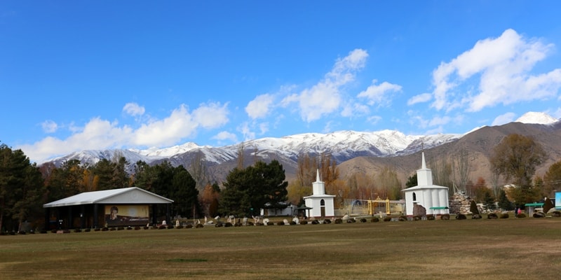 Cultural center "Ruh Ordo» name Chingiz Aitmatov is in the town of Cholpon-Ata.