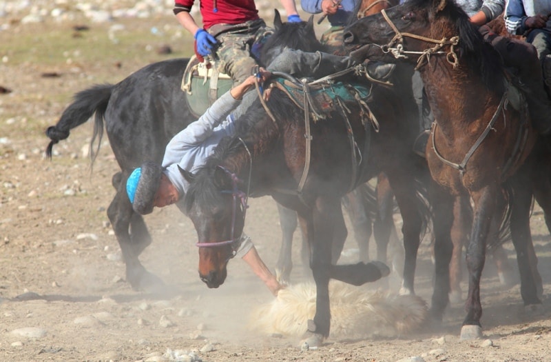 Kok-boru - national game of Kyrgyz.