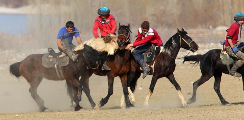 Kok-boru - national game of Kyrgyz.