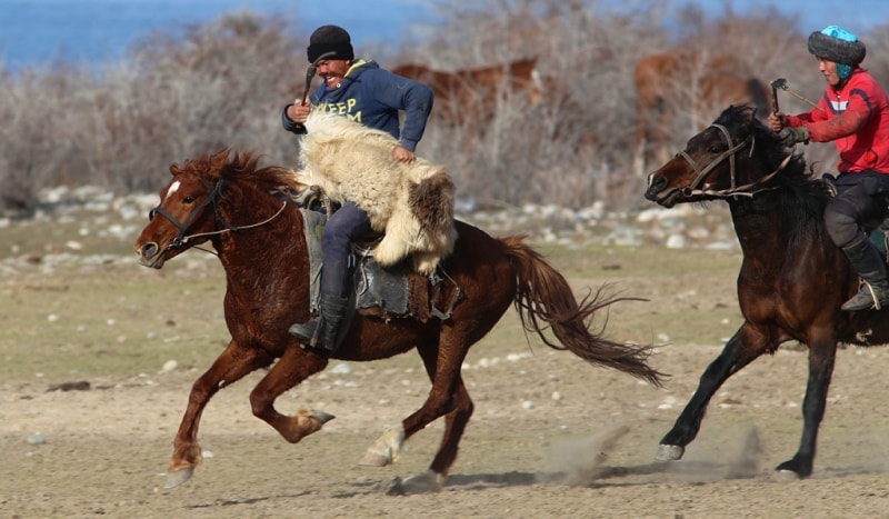 Kok-boru - national game of Kyrgyz.