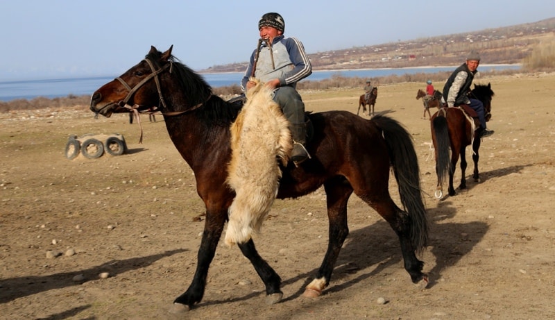 Kok-boru - national game of Kyrgyz.