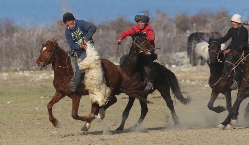 Kok-boru - national game of Kyrgyz.