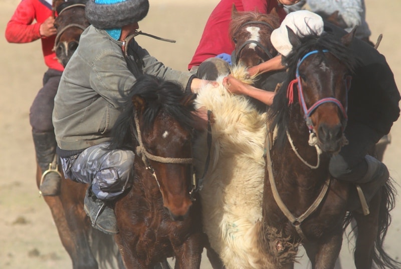 Kok-boru - national game of Kyrgyz.