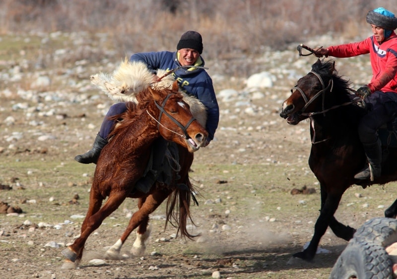 Kok-boru - national game of Kyrgyz.