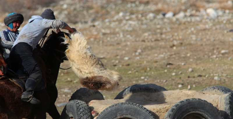 Kok-boru - national game of Kyrgyz.