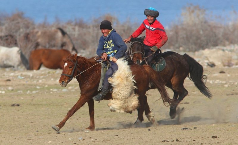 Kok-boru - national game of Kyrgyz.