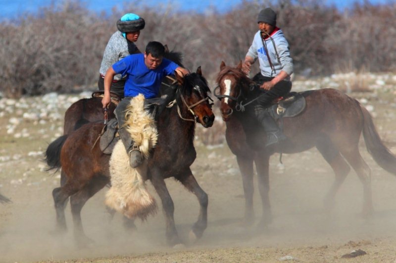 Kok-boru - national game of Kyrgyz.