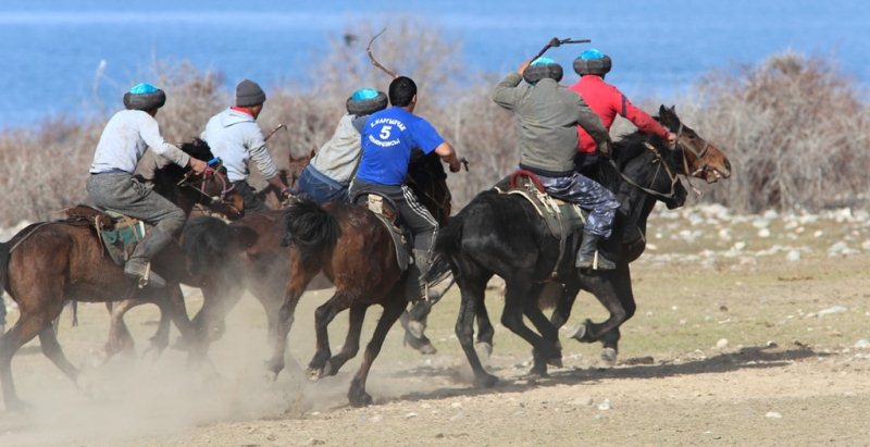 Kok-boru - national game of Kyrgyz.