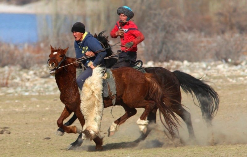 Kok-boru - national game of Kyrgyz.