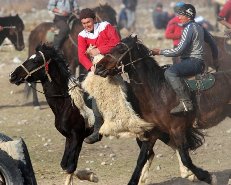 Kok-boru - national game of Kyrgyz.