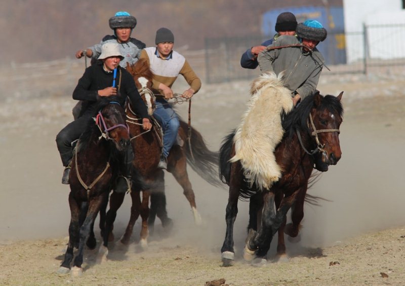 Kok-boru - national game of Kyrgyz.