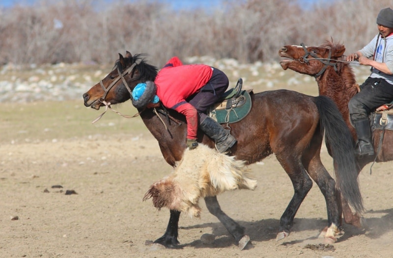 Kok-boru - national game of Kyrgyz.