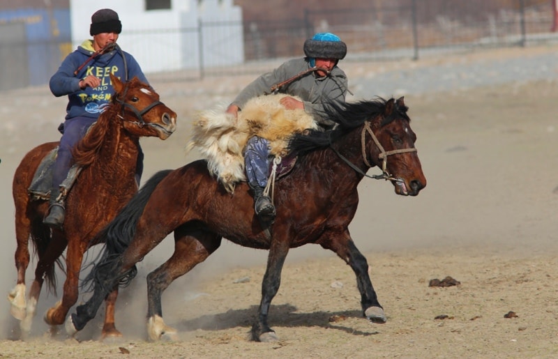 Kok-boru - national game of Kyrgyz.