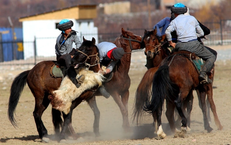 Kok-boru - national game of Kyrgyz.