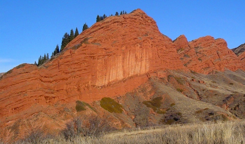 In the gorge of Dzhety-Oguz.