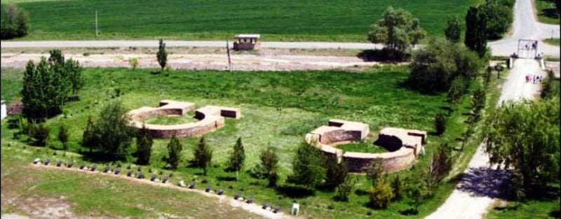 Mausoleums Tower Burana.