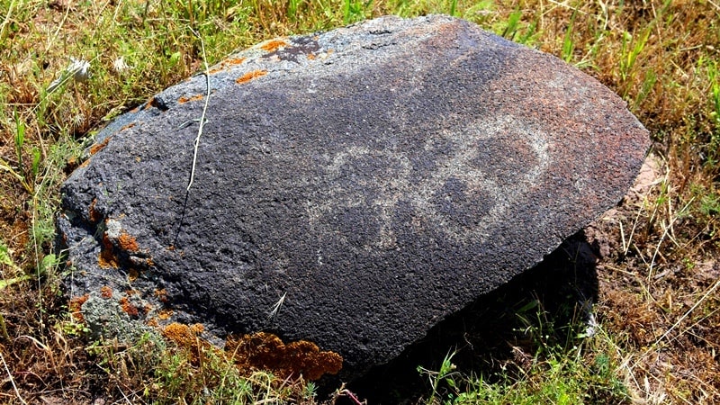 Petroglyphs Burana Tower.