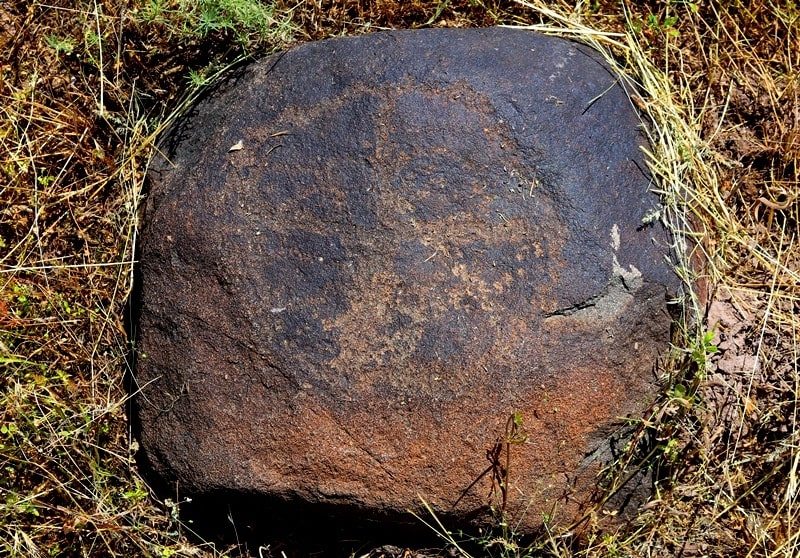 Petroglyphs in the neighborhood of the architectural and archaeological Burana Tower complex.