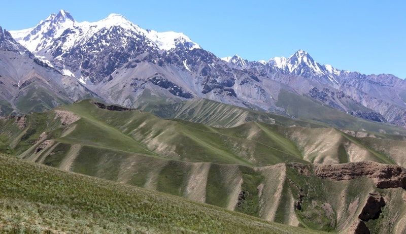 The ridge of Kaindy-Katta.