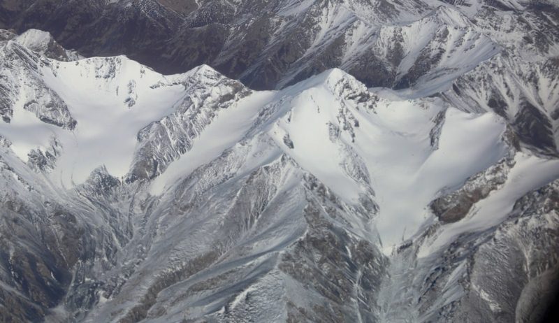 Mountains of the Central Tien-Shan and environs of peak Pobeda.