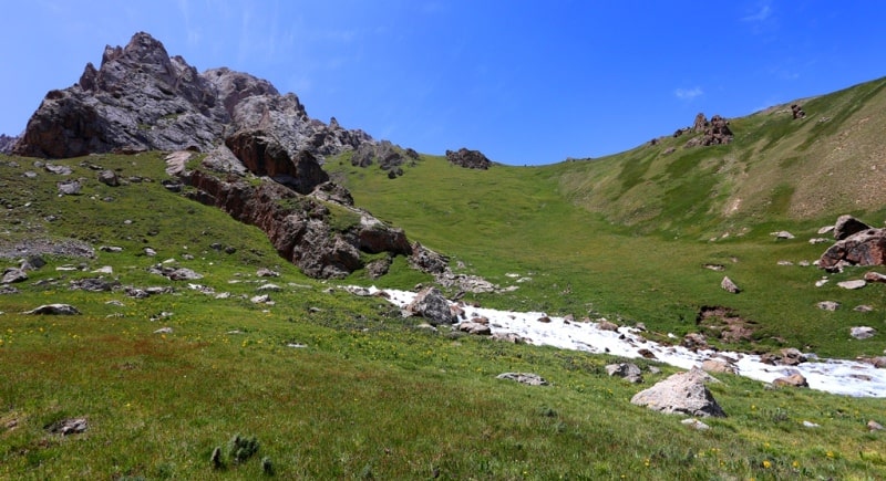 Environs of the ridge Atbashi. Nyryn region.