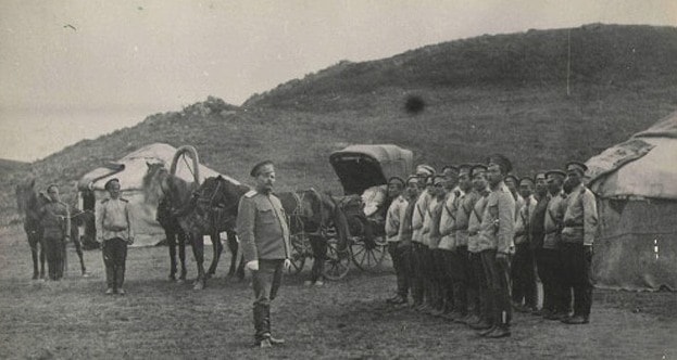 Казачьи лагеря близ Кокчетава.