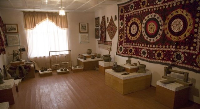 Ethnographic exposition of a museum.