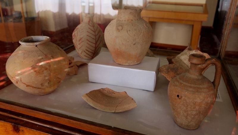 Artefacts from site of ancient settlement Sarazm.