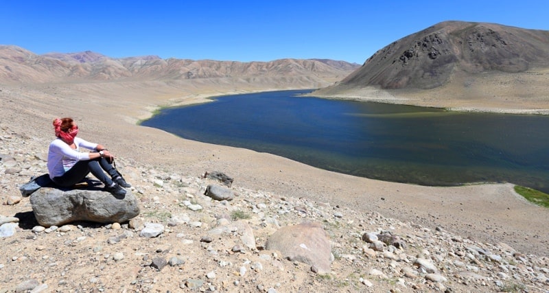 Natural environs of the Pamir mountains.