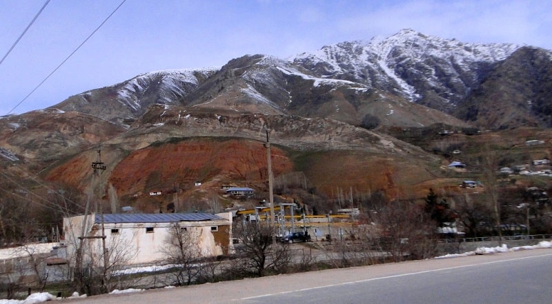 Environs of the gorge Varzob.