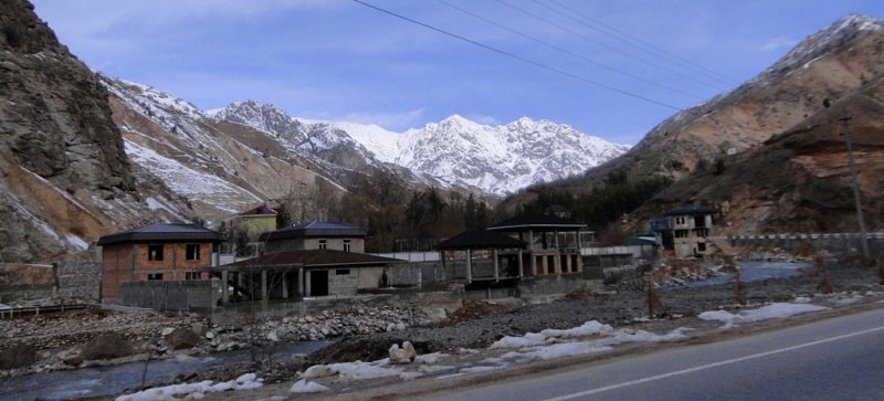 Environs of the gorge Varzob.