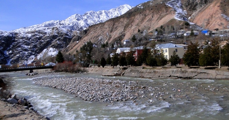 Environs of the gorge Varzob.