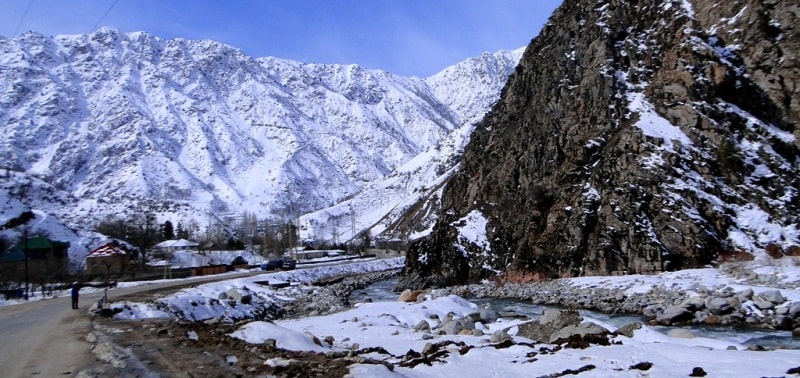 Environs of the gorge Varzob.