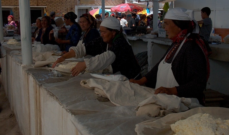 Market of Altyn-Asar.