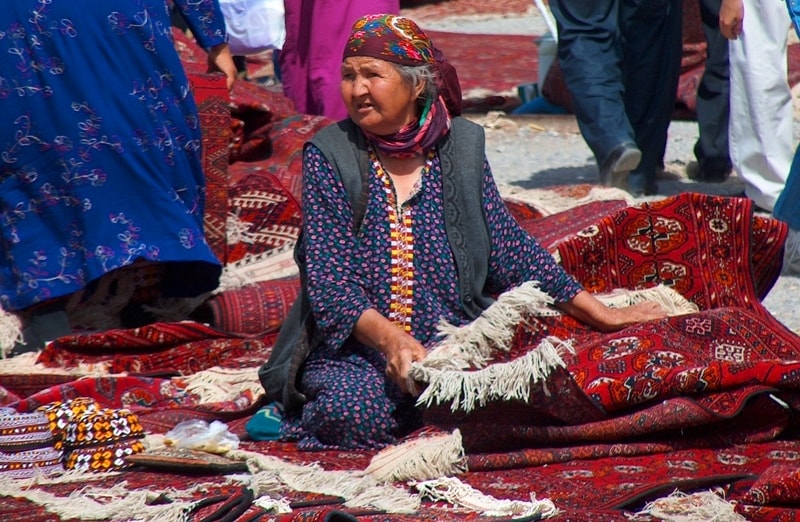 Market of Altyn-Asar.