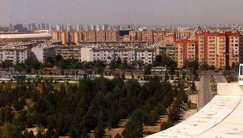 City of Ashgabad. 