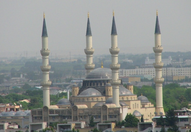 Ertugrul Ghazi mosque in Ashgabad.