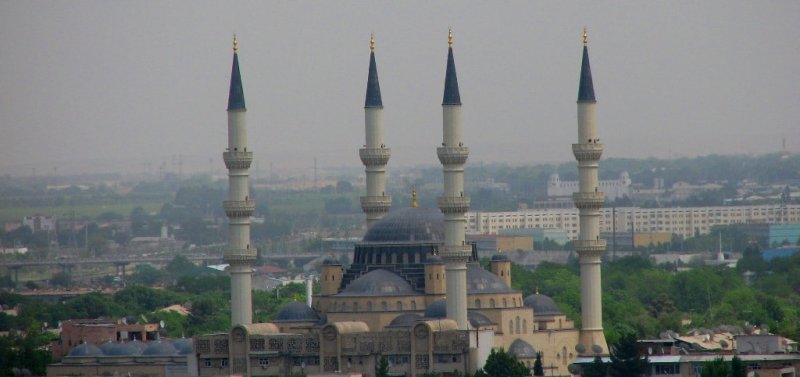 Ertugrul Ghazi mosque in Ashgabad.