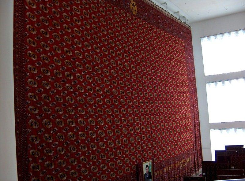 The museum of Turkmen carpet in Ashgabad.