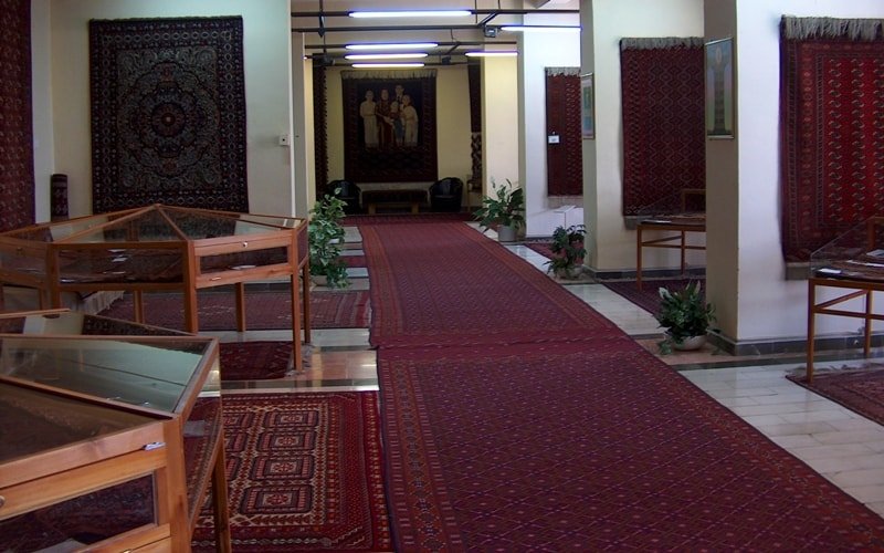 The museum of Turkmen carpet in Ashgabad.