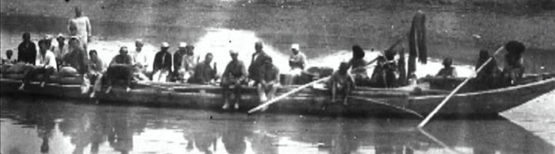 Каюк на реке Шават. 1925 года.