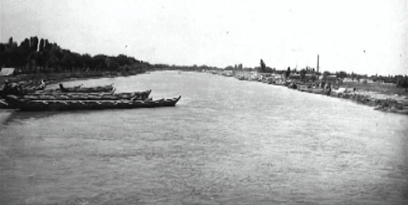A general view on the canal Shavat about Kunya-Urgench. 1925