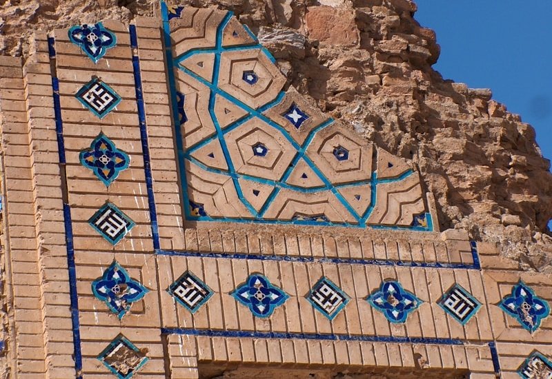 Роспись на стене мечети Сейит Джемаледдина. 